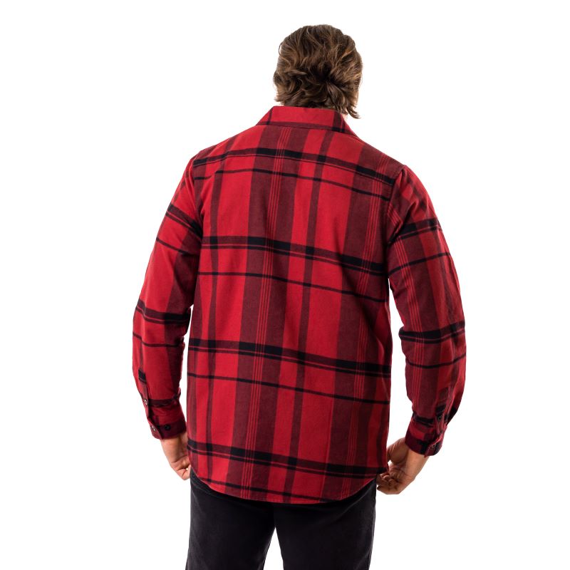 Troll Co. Men's Rory Chest Pocket Snap-Front Long Sleeve Flannel Work Shirts Troll Co.
