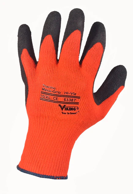 Viking® Hi-Vis Thermo MaxxGrip® Glove_Hi-Vis Orange Gloves Viking