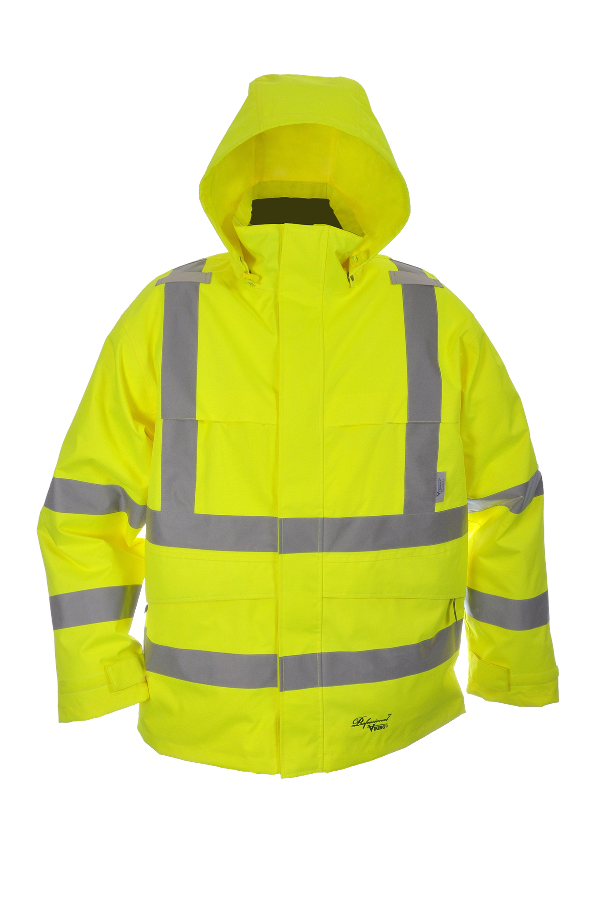 Viking Men&#39;s Professional® Journeyman Hi-Vis Class 3 Waterproof Trilobal Hooded Jacket - Work World - Workwear, Work Boots, Safety Gear