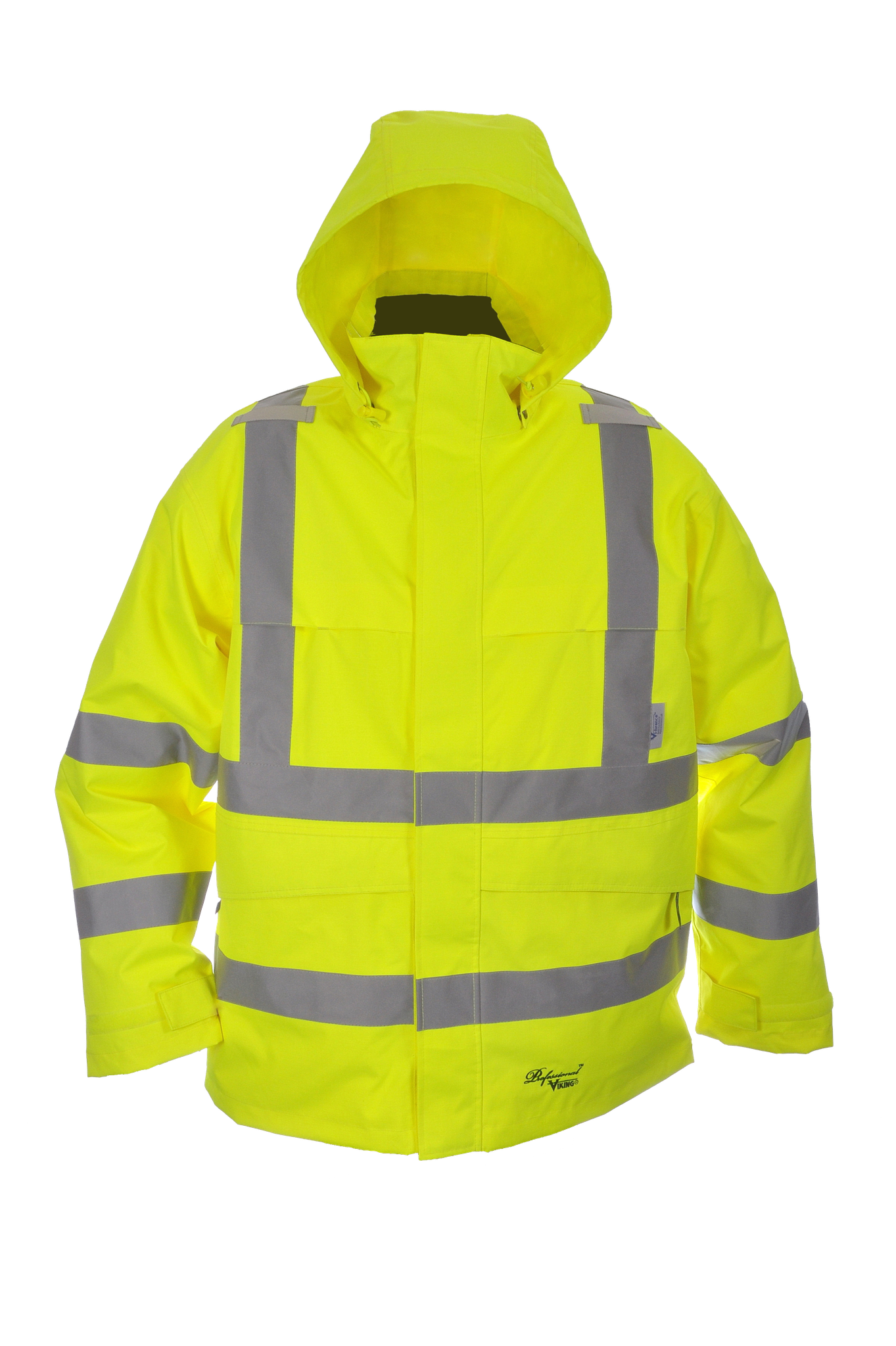 Viking Men's Professional® Journeyman Hi-Vis Class 3 Waterproof Trilobal Hooded Jacket - Work World - Workwear, Work Boots, Safety Gear