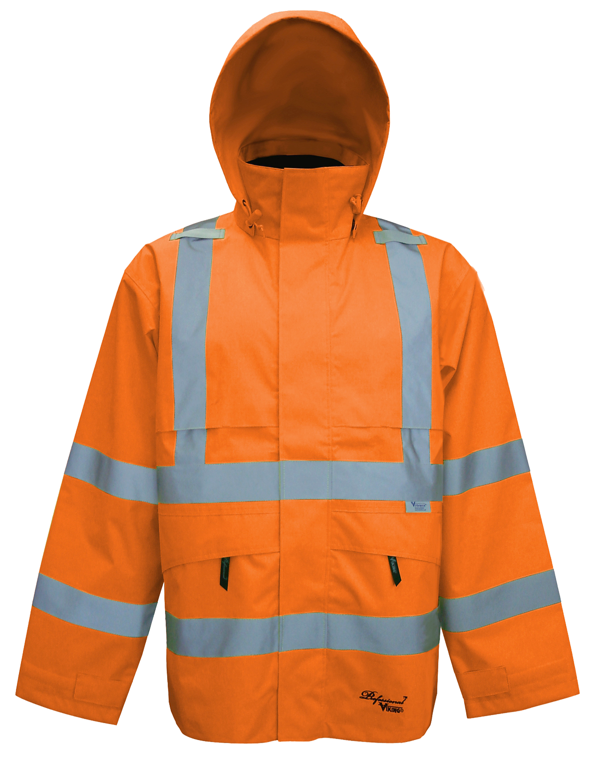 Viking Men's Professional® Journeyman Hi-Vis Class 3 Waterproof Trilobal Hooded Jacket - Work World - Workwear, Work Boots, Safety Gear