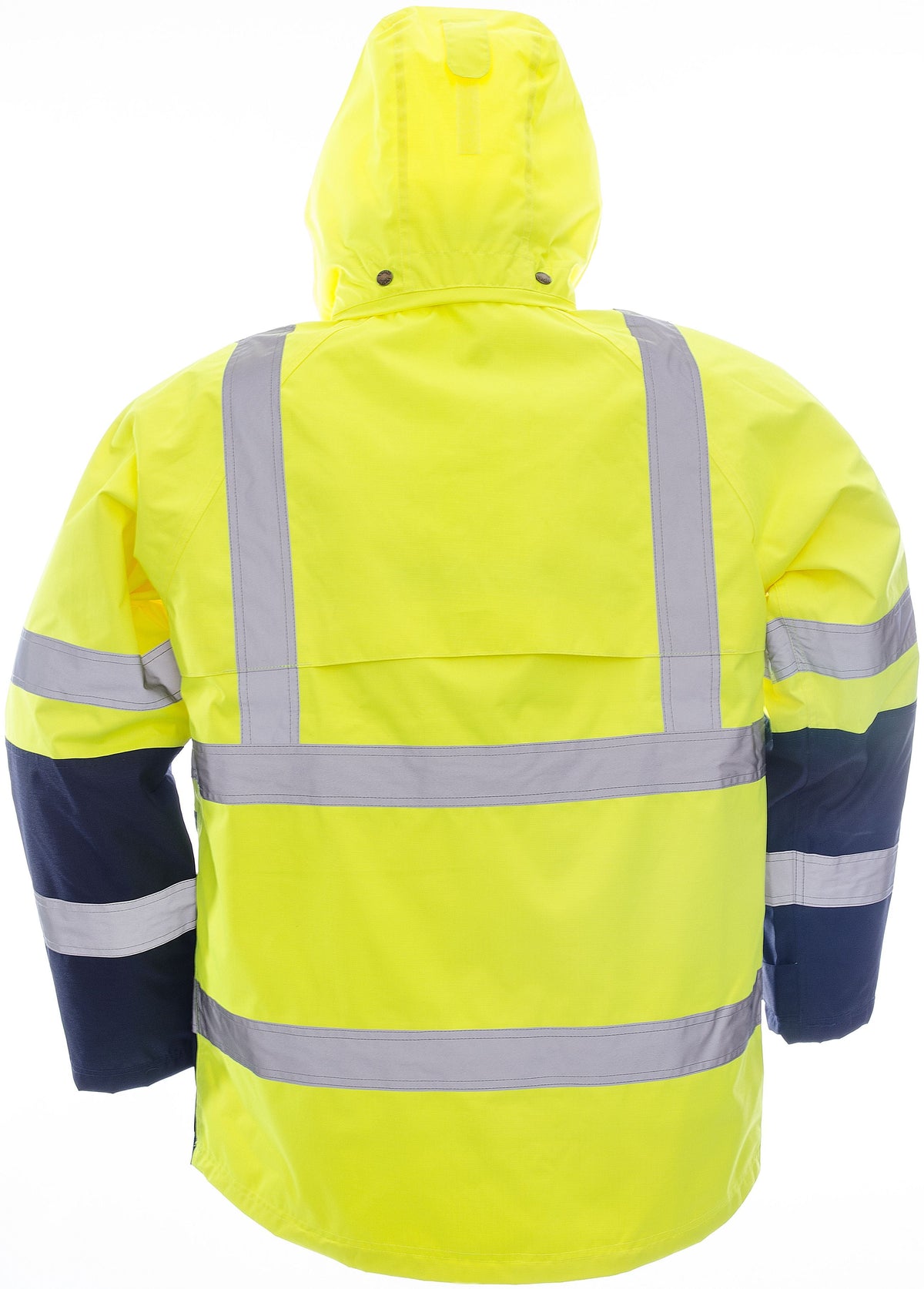 Viking Men's Professional® Journeyman Hi-Vis Class 3 Waterproof Trilobal Hooded Jacket Rainwear Viking