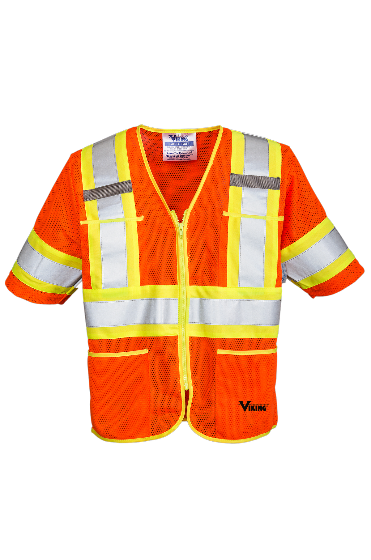 Viking Hi-Vis Sleeved Zipper Class 3 Safety  Vest - Work World - Workwear, Work Boots, Safety Gear
