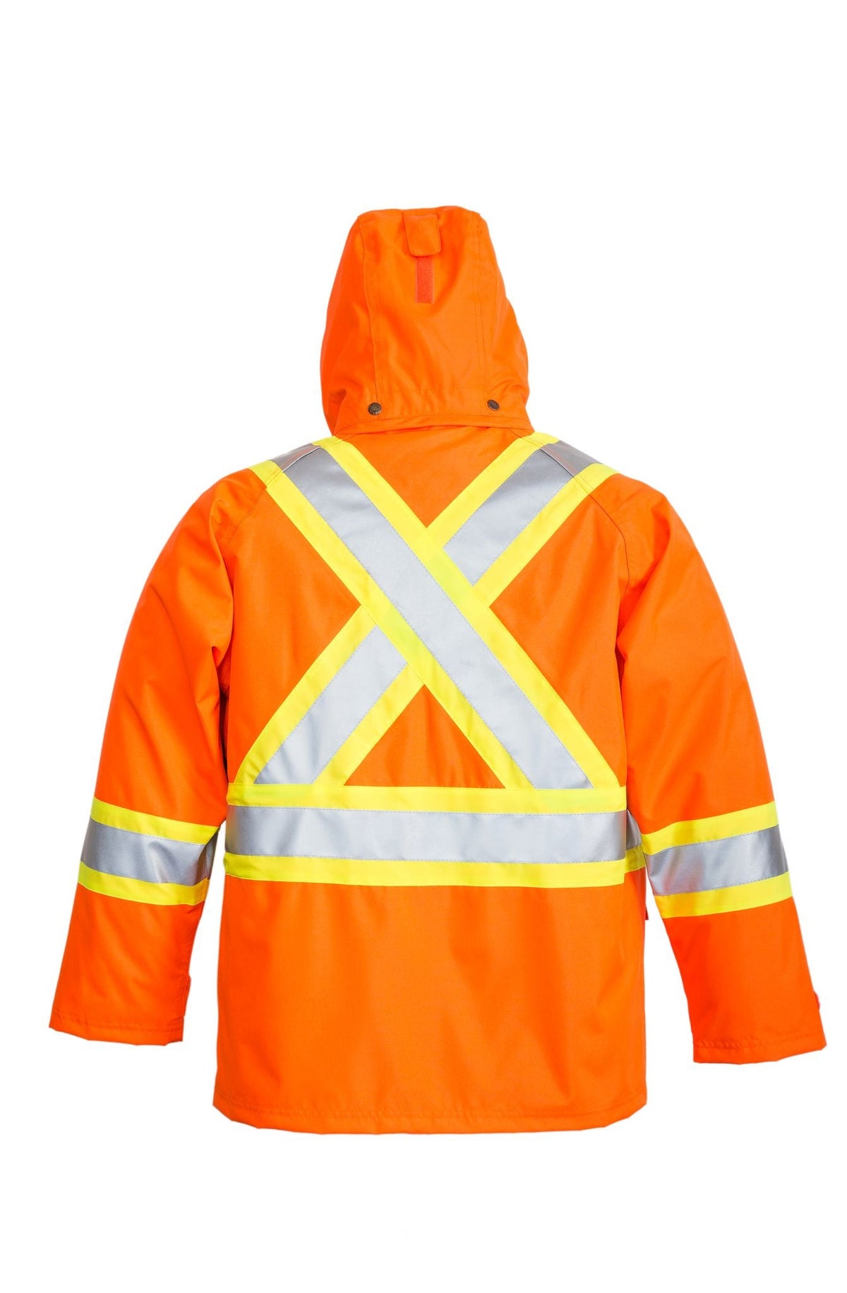 Viking® Men&#39;s Journeyman Hi-Vis Class 3 Waterproof Tri-Zone Hooded Jacket - Work World - Workwear, Work Boots, Safety Gear