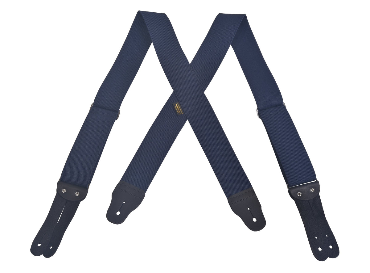 Welch 2" LEF X-Back Suspender Belts & Suspenders Welch Navy 46 Inch 2 Inch