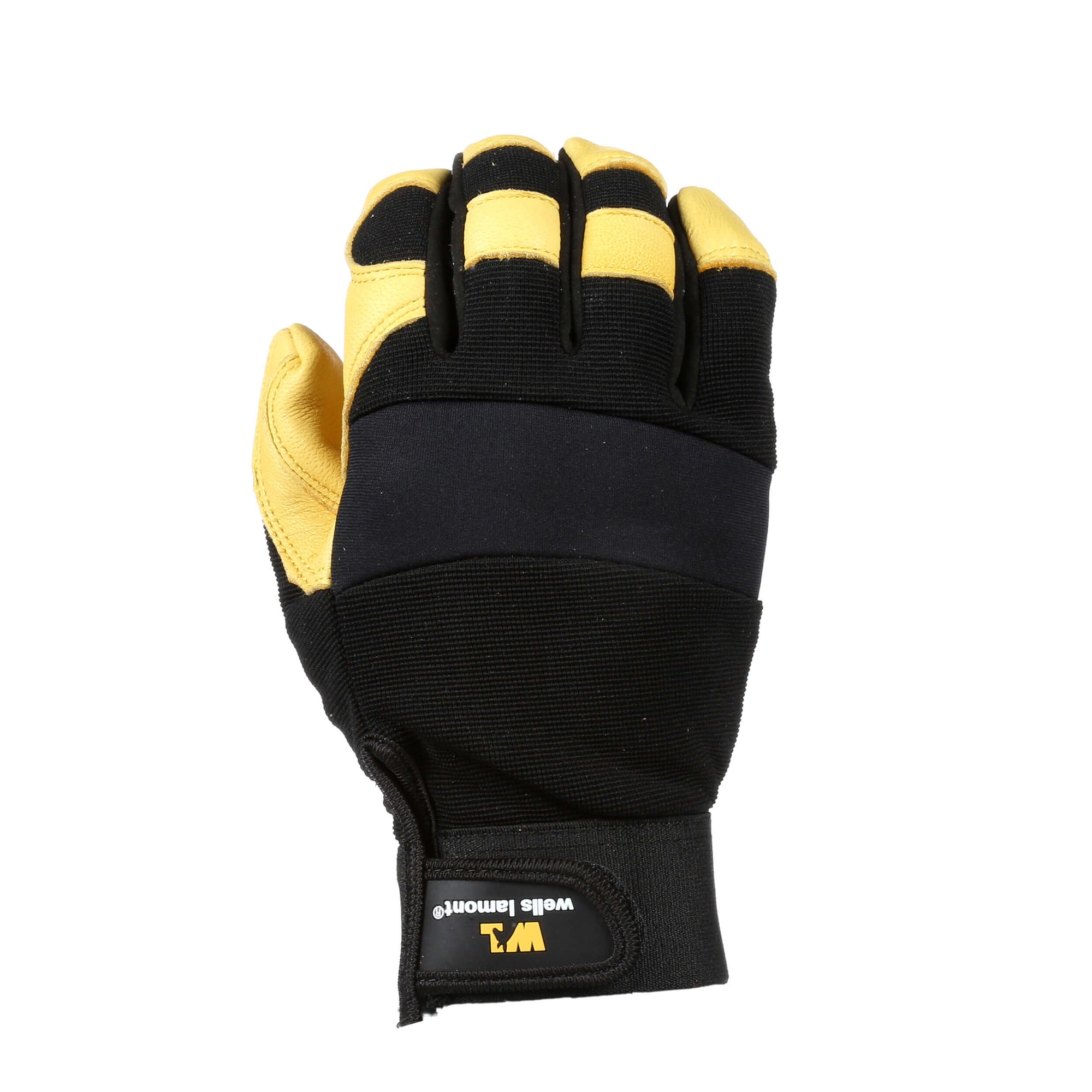Wells Lamont Men's Deerskin Leather Palm Hybrid Stretch Spandex Work Gloves - Work World - Workwear, Work Boots, Safety Gear