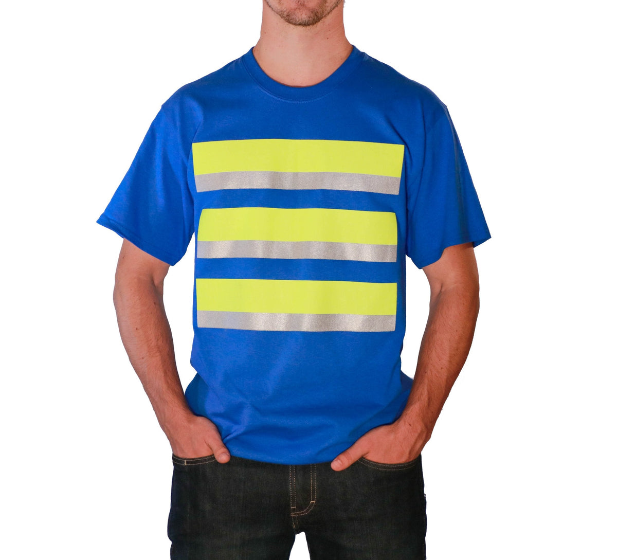 Whistle Workwear Safety Short Sleeve T-Shirt_Royal Blue T-Shirts Whistle Workwear Royal 2XL Reg