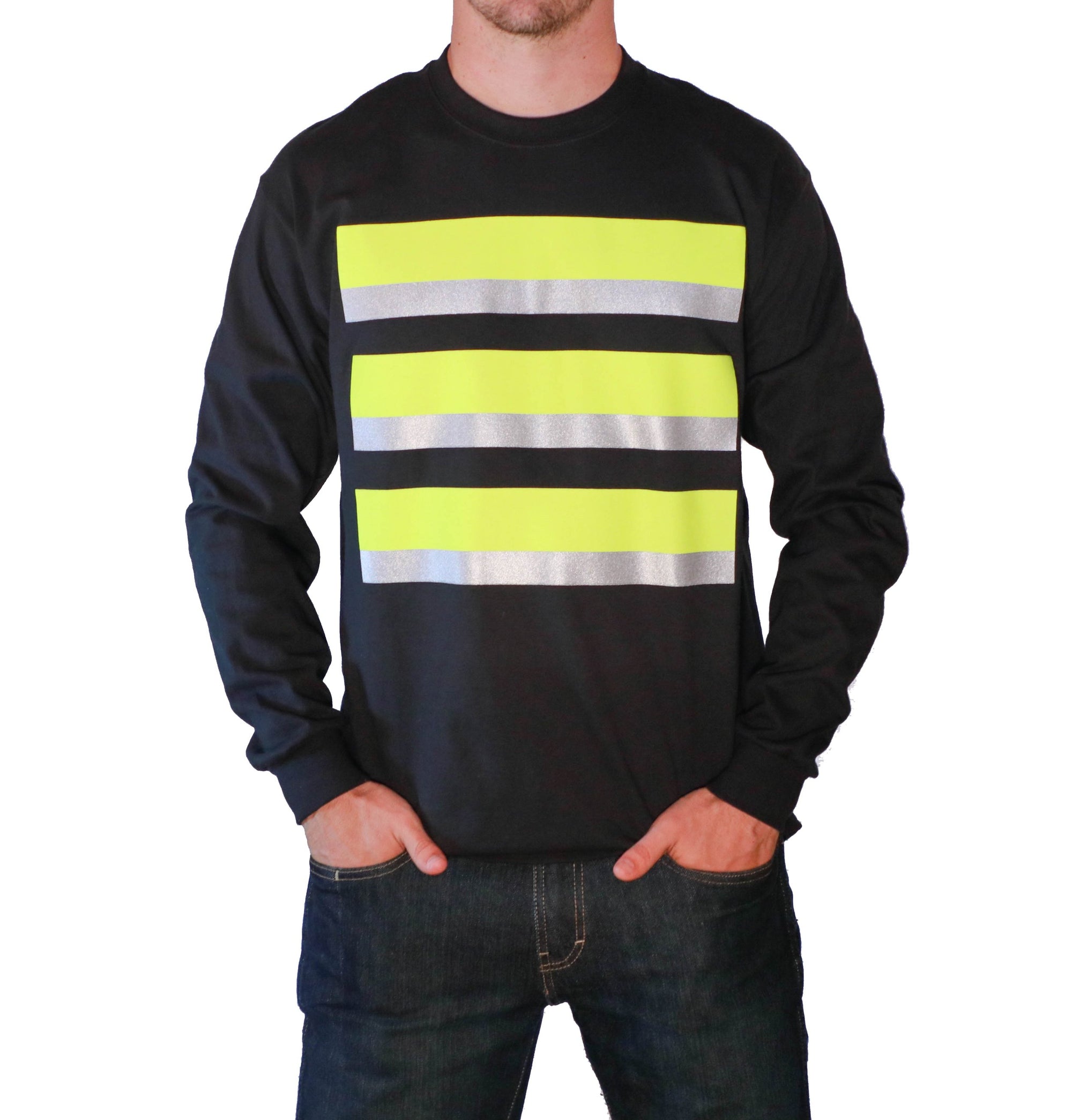 Whistle Workwear Long Sleeve Safety Tee_Black - Work World - Workwear, Work Boots, Safety Gear