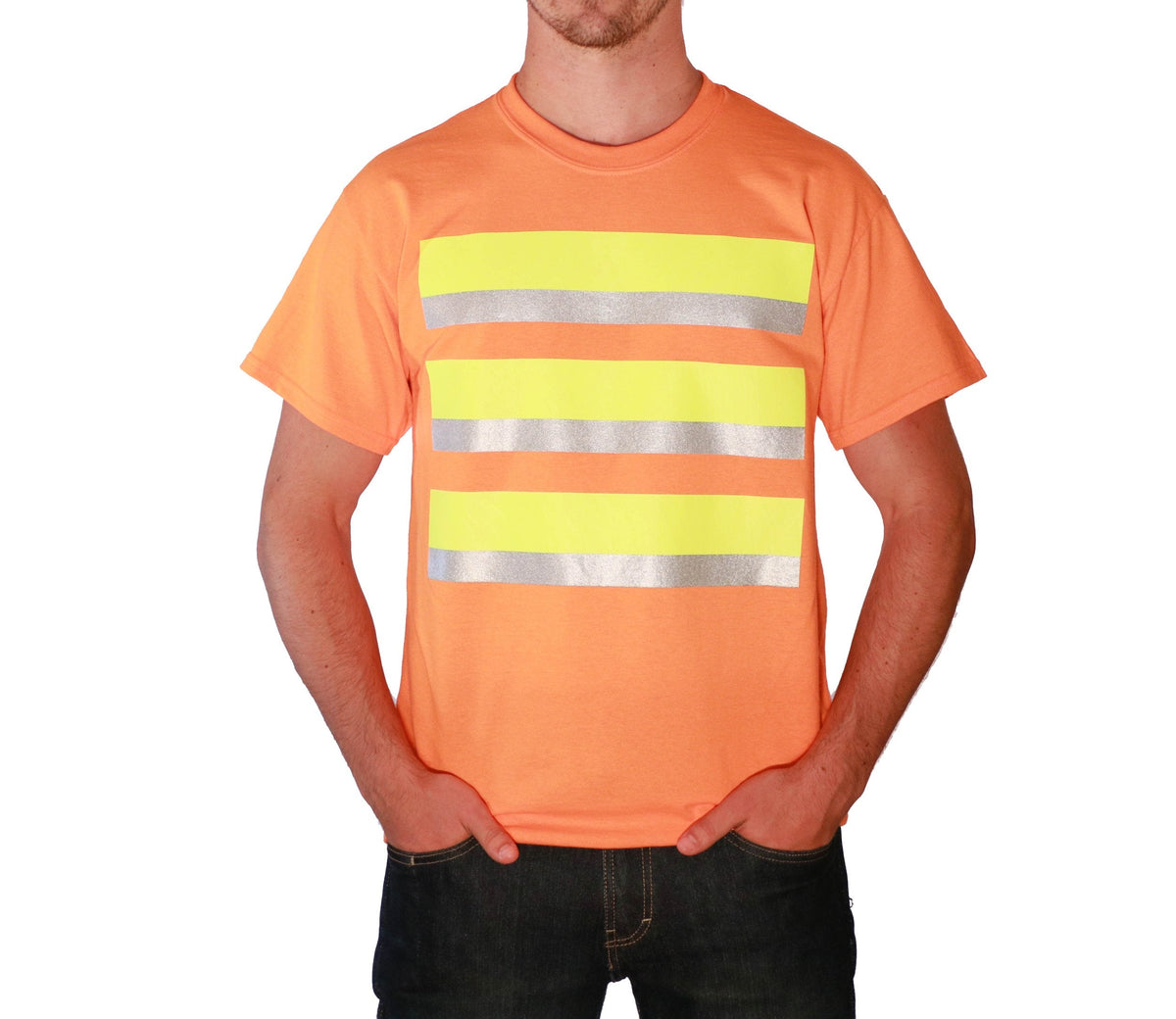 Whistle Workwear Safety Short Sleeve T-Shirt_Safety Orange T-Shirts Whistle Workwear Safety Orange 2XL Reg