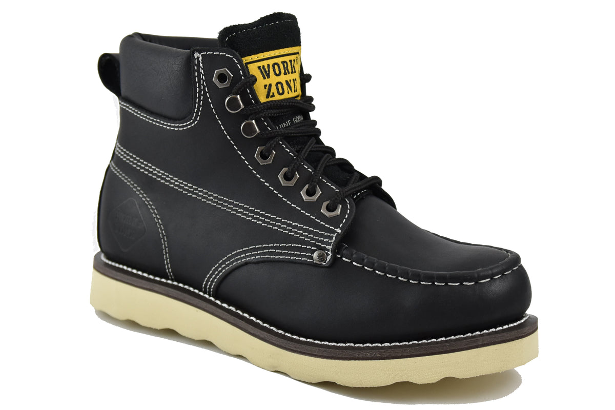 Work Zone Men&#39;s Moc-Toe 6&quot; Soft Toe Work Boot - Work World - Workwear, Work Boots, Safety Gear