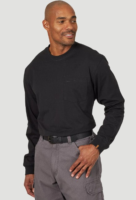 Wrangler® RIGGS Workwear® Men's Performance Long Sleeve Pocket T-Shirt - Work World - Workwear, Work Boots, Safety Gear